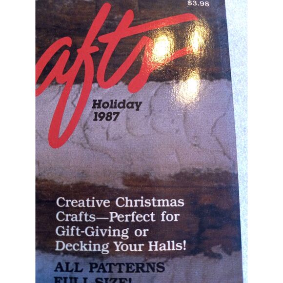 Country Handcrafts Holiday 1987 Full Size Sewing Patterns Christmas Issue - Picture 2 of 8